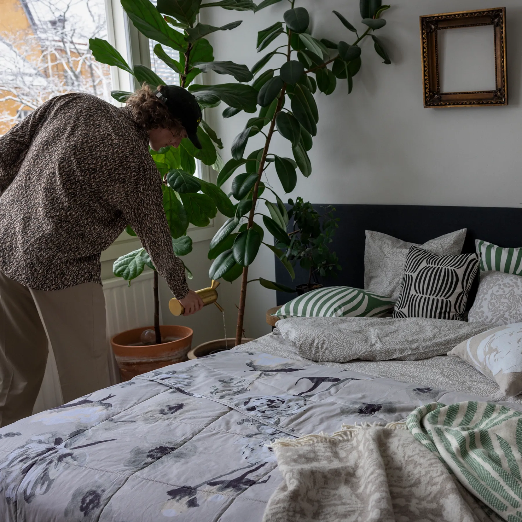 Pentik Päiväpeitot^Freesia Päiväpeitto Vaaleanruskea