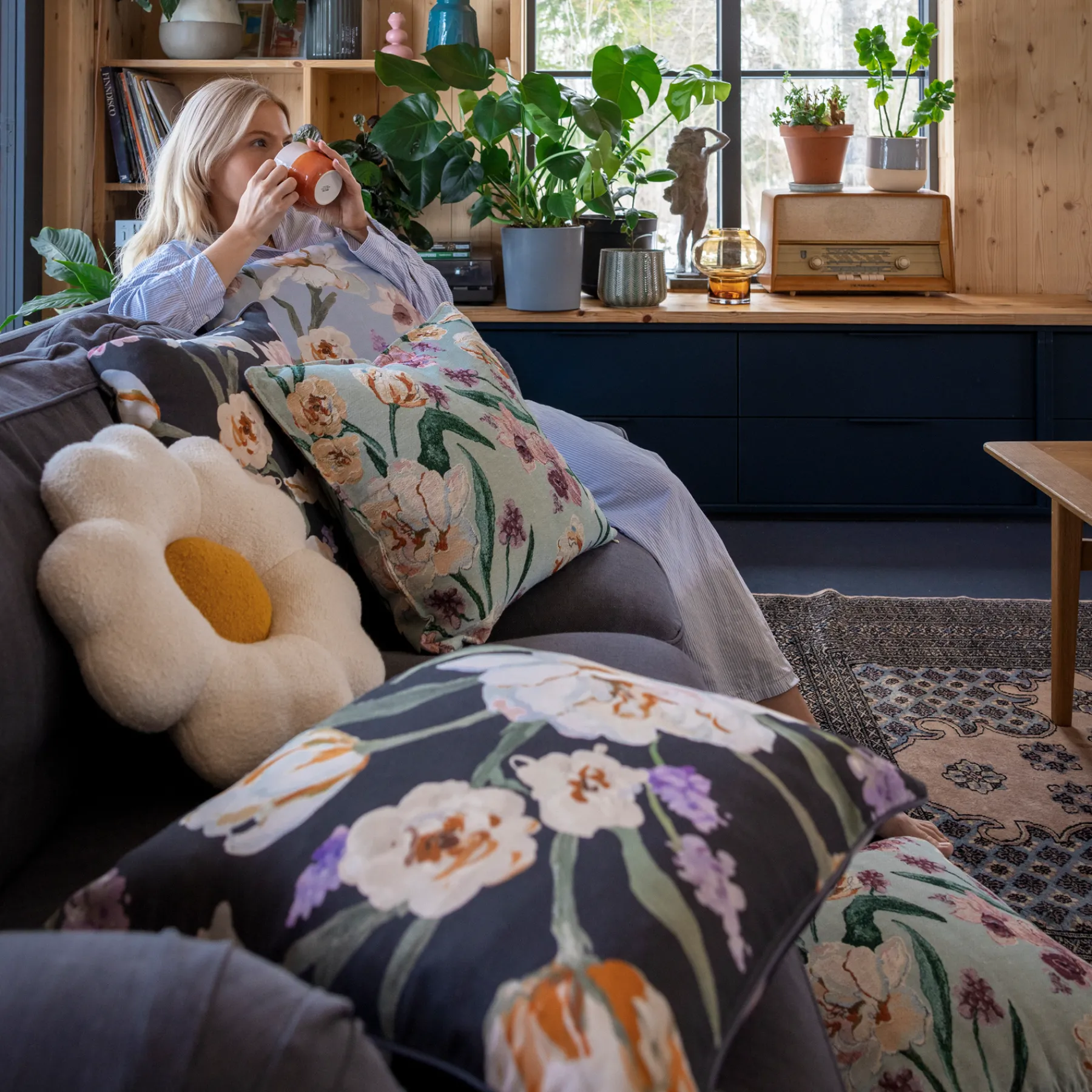 Pentik Tyynynpäälliset Ja Tyynyt^Helmililja Tyynynpäällinen Gobeliini Vaaleanvihreä