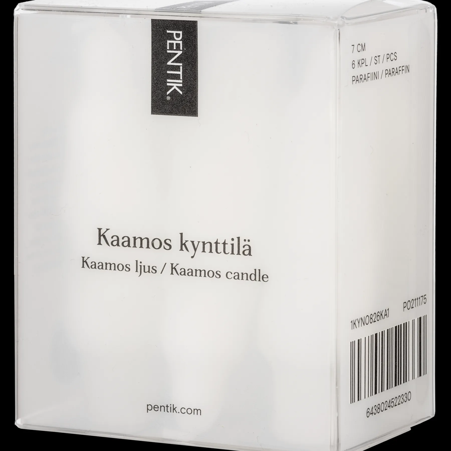 Pentik Kynttilät Ja Kynttilätarvikkeet^Kaamos Kynttilä 6 kpl/ras Valkoinen