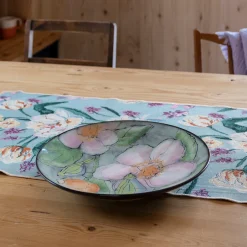 Pentik Tarjoiluastiat Ja Vuoat^Kukkaislintu Studio Lautanen Vihreä