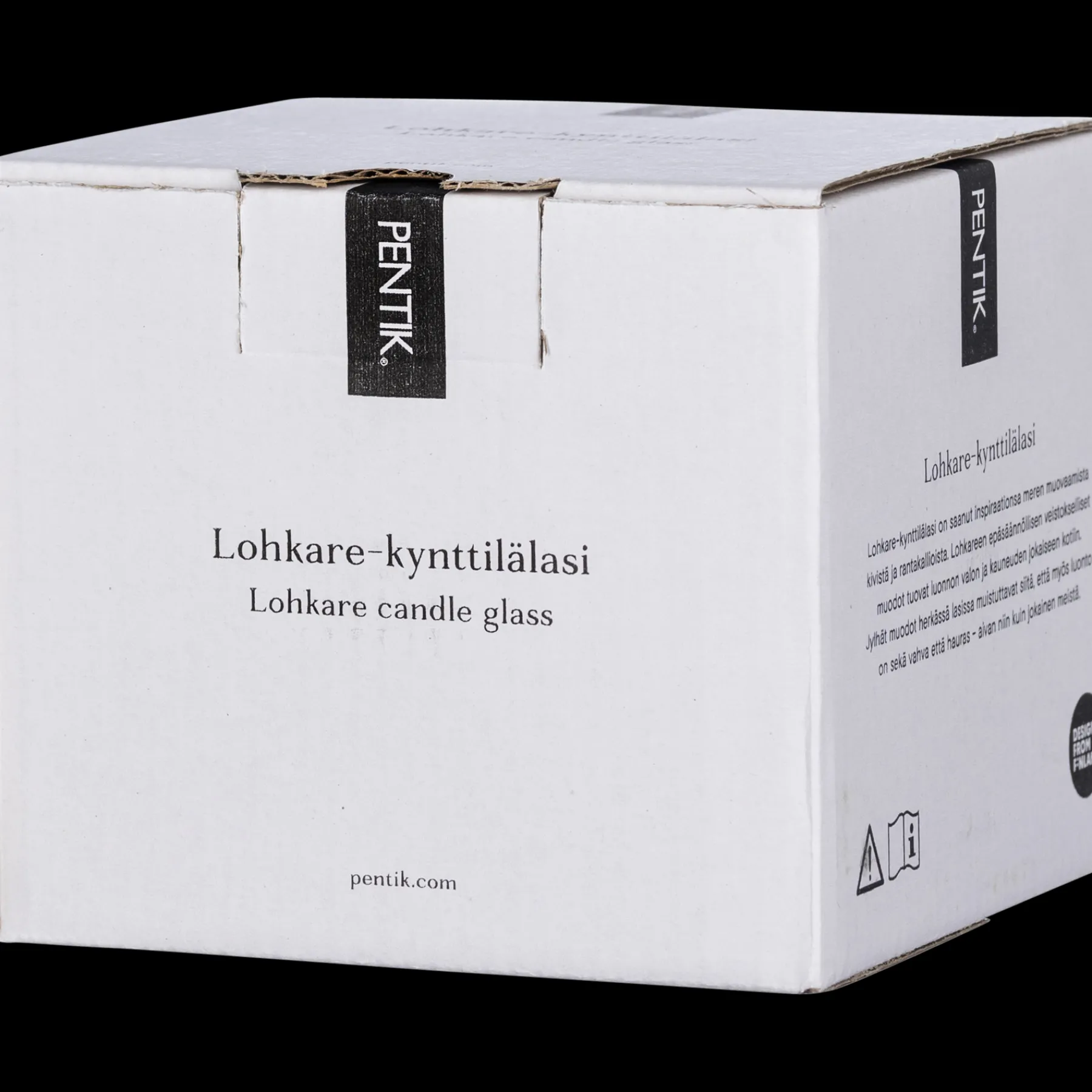 Pentik Kynttilät Ja Kynttilätarvikkeet | Kynttilänjalat Ja Lyhdyt^Lohkare Kynttilälasi Ruskea