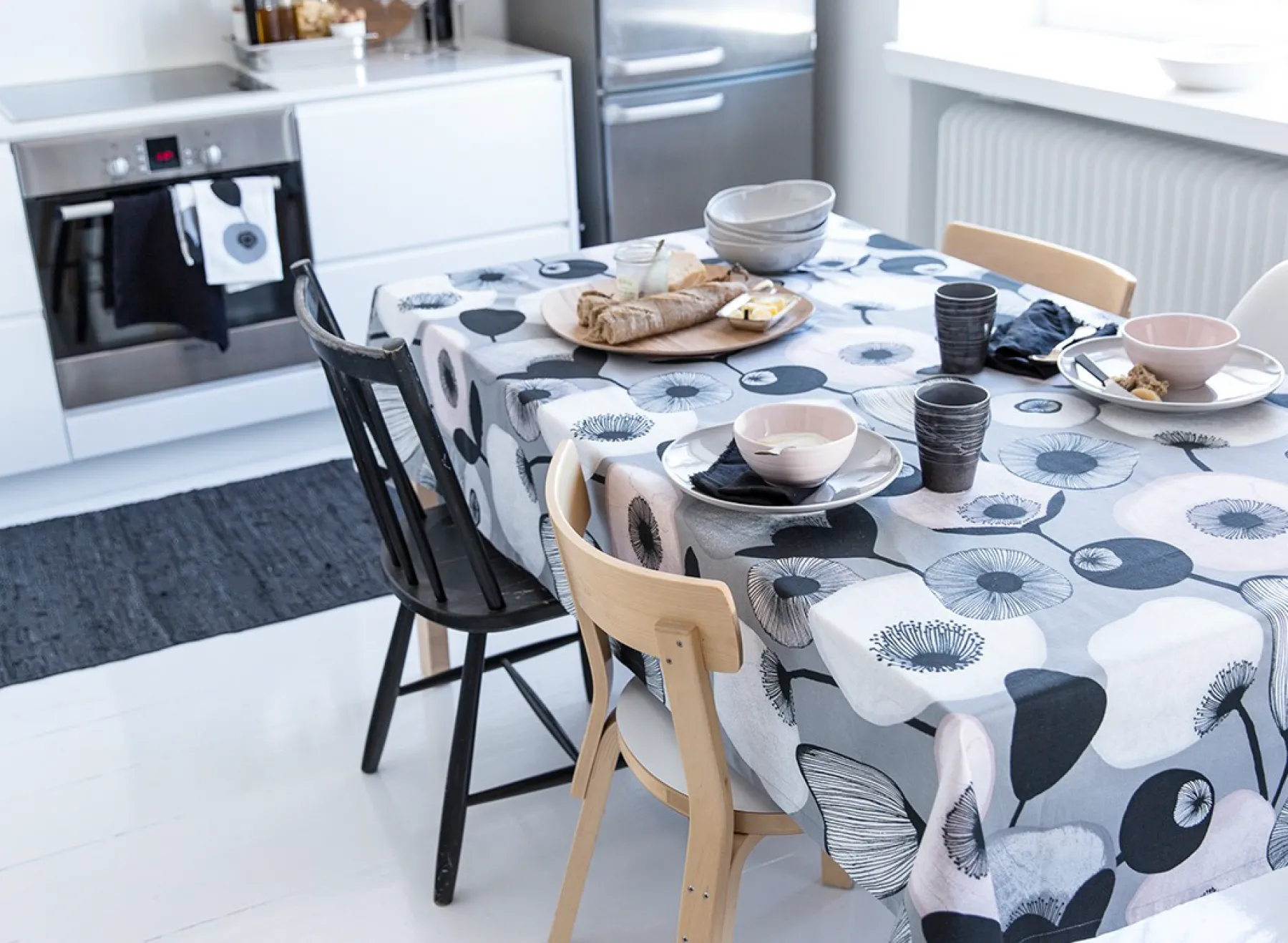 Pentik Keittiötekstiilit^Pastelli Keittiöpyyhe Vaaleanpunainen