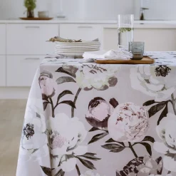 Pentik Kankaat^Pioni Akryylipinnoitettu Puuvillakangas Vaaleanharmaa