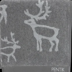 Pentik Kylpyhuonetekstiilit^Saaga Kylpypyyhe Harmaa